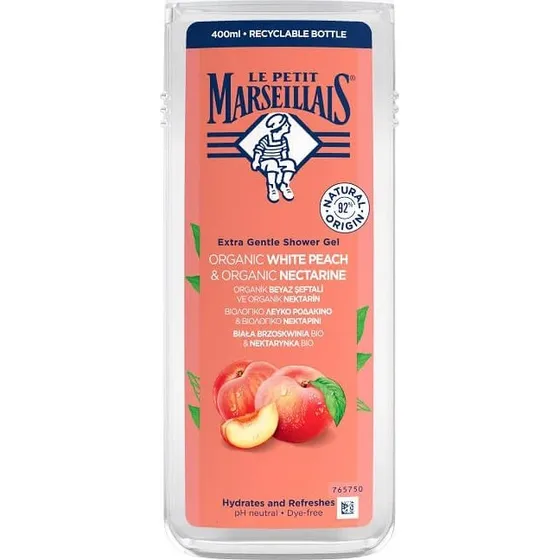Le Petit Marseillais Gel Doccia BIO Pesca Bianca e Nettarina 400 ml