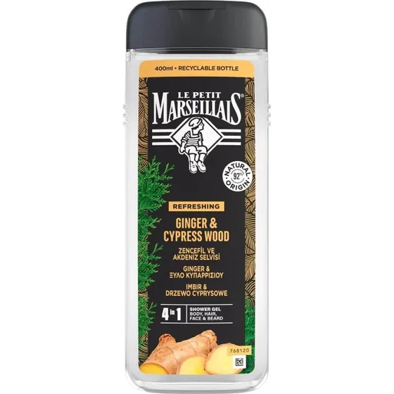 Le Petit Marseillais Gel Doccia 4-in-1 Zenzero e Cipresso 400 ml