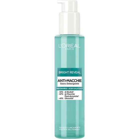 L'Oréal Paris Bright Reveal Siero Detergente Anti-Macchie 150 ml
