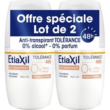 Etiaxil Tolerance Antitraspirante Pelle Sensibile 2x50ml