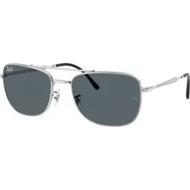 Ray-Ban RB3755 003/R5 Occhiali da Sole Argento Lenti Blu