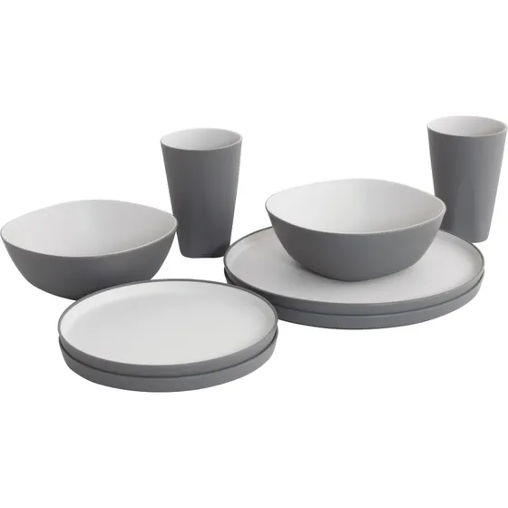 Outwell Gala Set Stoviglie 2 Persone 8 Pezzi Grigio
