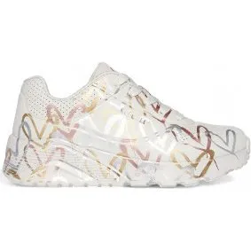Skechers x JGoldcrown Uno Lite Metallic Love - Beige