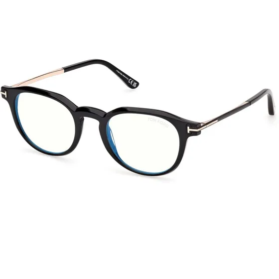 Tom Ford FT6125B-001 Occhiali da Vista Uomo in Acetato Nero