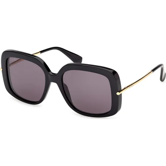 Max Mara MM0195 Occhiali da Sole Rotondi in Acetato Nero