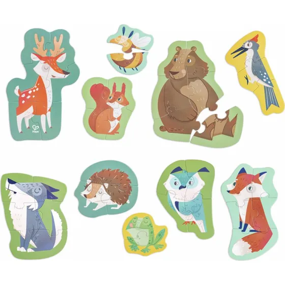 Hape Puzzle Amici del Bosco 40 Pezzi