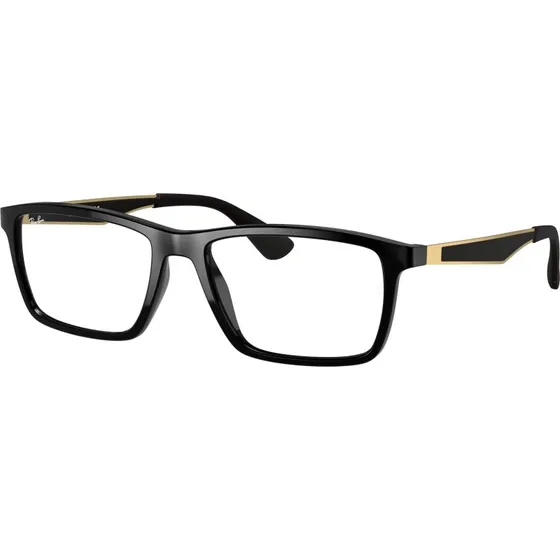 Ray-Ban RX7056 5644 Montature da Vista Squadrate Nero Trasparente