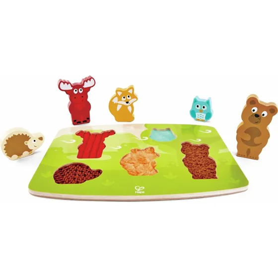 HAPE Puzzle Tattile Animali della Foresta 21x30 cm