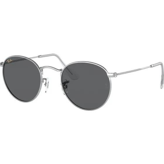 Ray-Ban RB3447 Round Metal Occhiali da Sole Uomo Argento