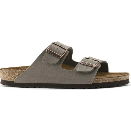 Birkenstock Arizona Regular Birko-Flor Nubuck Grigio Uomo
