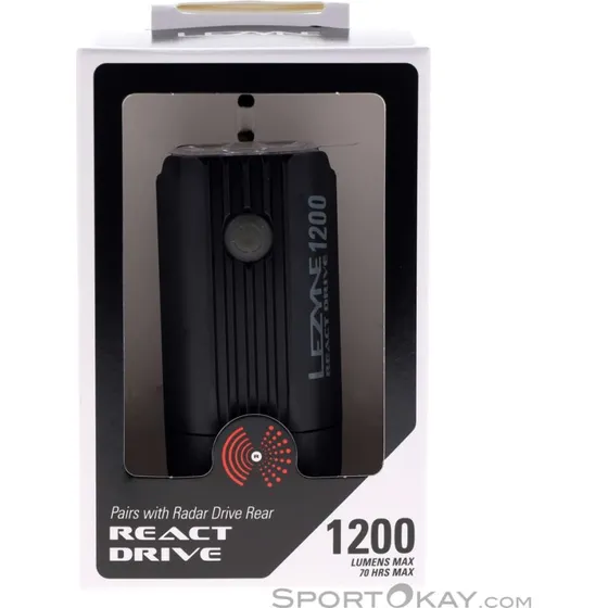 Lezyne React Drive 1200 lm Anteriore