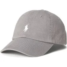 Polo Ralph Lauren Berretto in Panno Chino di Cotone Grigio
