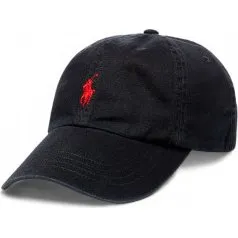 Polo Ralph Lauren Cappellino in Panno Chino di Cotone Nero