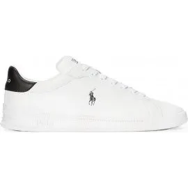 Ralph Lauren Heritage Court II - Scarpe da ginnastica in pelle bianco nero