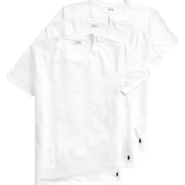 Ralph Lauren T-shirt Slim Fit Bianca - Confezione da 3 - L