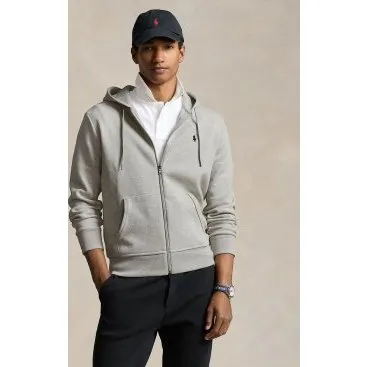 Polo Ralph Lauren Felpa con Cappuccio con Zip Grigia - M