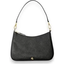 Lauren Ralph Lauren Borsa a Tracolla Danni in Pelle Nera