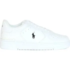 Ralph Lauren Masters Court - Sneakers in Pelle Bianche - 45