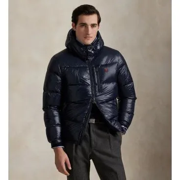 Polo Ralph Lauren Giacca Piumino Gorham Blu Navy Lucida M