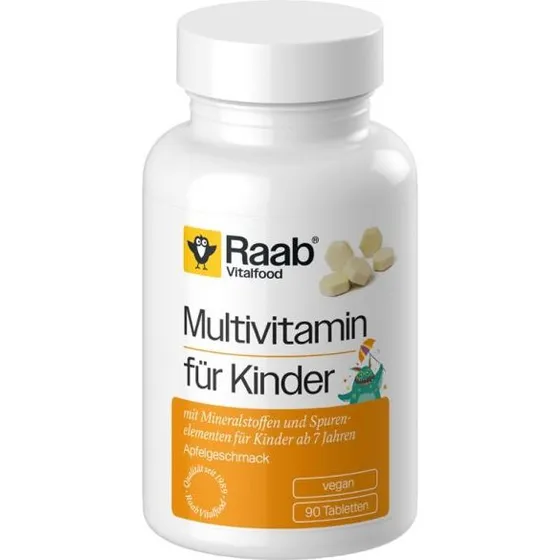 Raab Vitalfood Multivitaminico per Bambini, 90 compresse