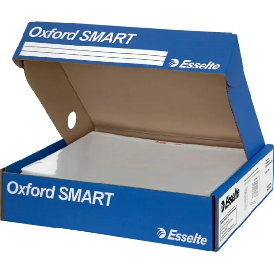 Esselte Oxford Smart - Buste Forate 22x30 cm Trasparenti - 400 Pezzi