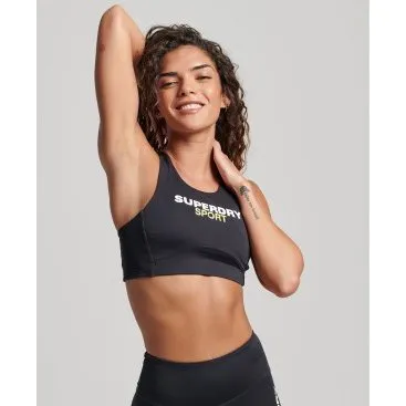 Superdry Reggiseno Sportivo Core Active Nero WS311591A
