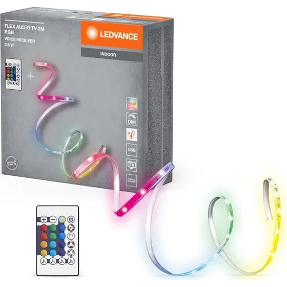 LEDVANCE FLEX AUDIO TV 2M RGB Bianco