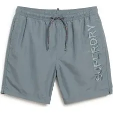 Superdry Costume da Bagno Uomo Ricamato Grigio M3010227A