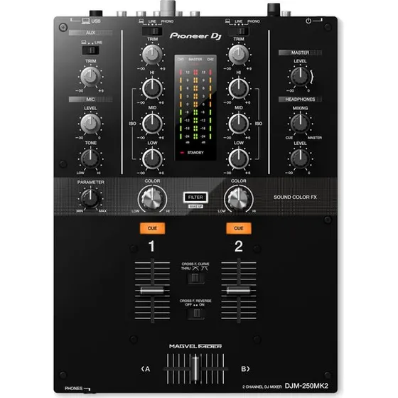 Pioneer DJ DJM-250MK2 Mixer Analogico-Digitale 2 Canali con USB