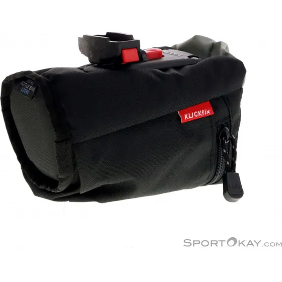 KLICK-FIX Borsa da sella Micro Bottle Bag nera con adattatore