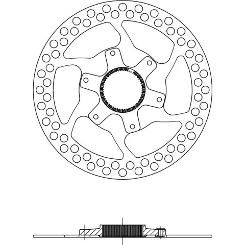 Ferodo Disco Center Lock 140mm 1.8mm Senza Ghiera Argento