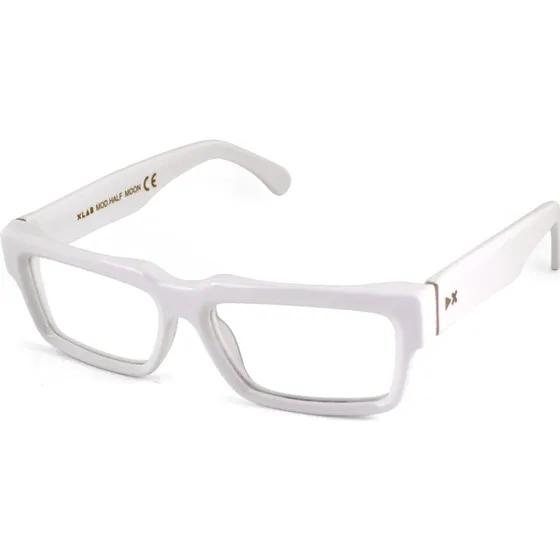 XLAB Occhiali da Vista Half Moon Acetato Blu Marrone Squadrata