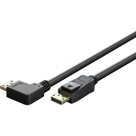 goobay 77052 Cavo DisplayPort 2.1 1m 8K 144Hz Angolo 90°