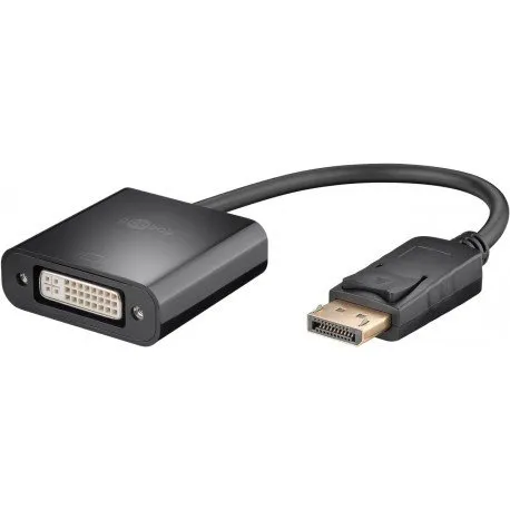 Cavo Monitor DisplayPort a DVI-D 20 cm Nero