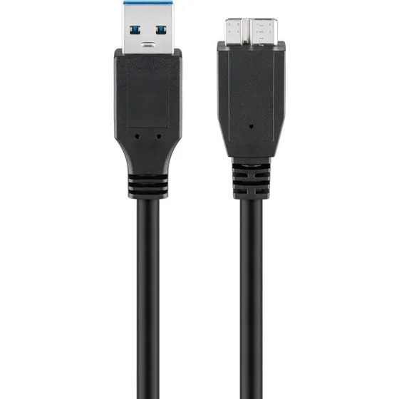 Goobay 95027 Cavo USB 3.0 3m Nero
