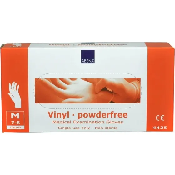 Abena Guanti in Vinile Senza Polvere Taglia M 100 unità