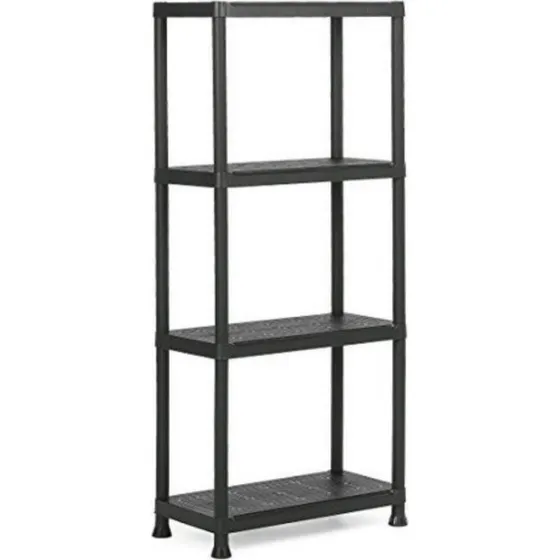 Keter Scaffale Plus 60 4 Ripiani Nero 60x30x135 cm