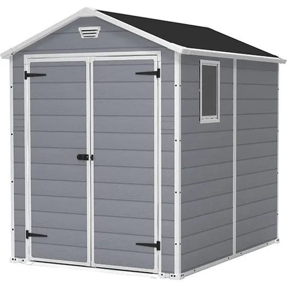 Keter Manor 6x8 Grigia - Casetta da Giardino 237x185x227 cm
