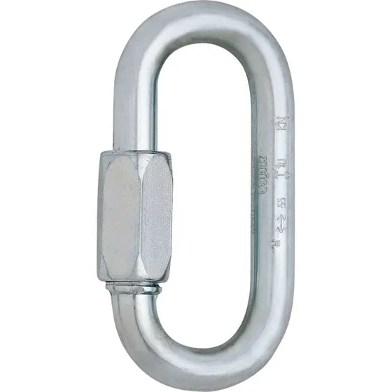 Edelrid Screwlink 10 mm Moschettone a Vite Argento