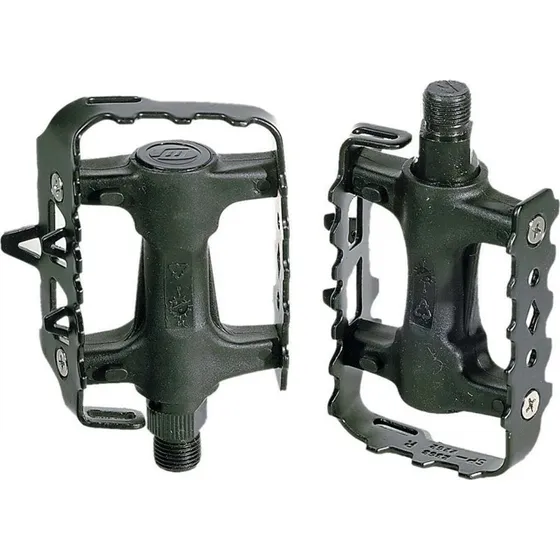 Pedali in metallo nero antiscivolo per MTB e corsa