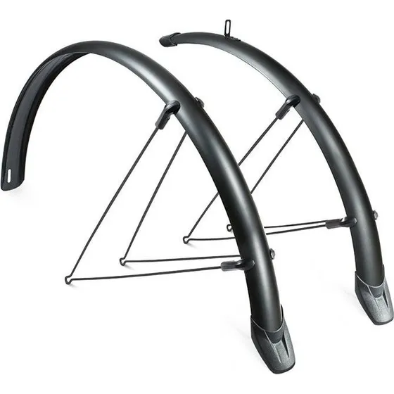 MVTEK Parafango Condorino 28" x 36mm Nero Sistema Rapido (Coppia)