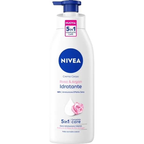 Nivea Body Crema Corpo Idratante Rosa & Argan 500ml