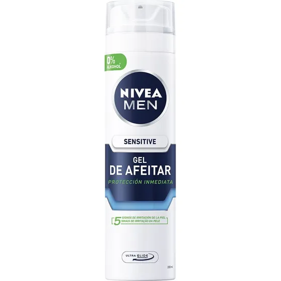 NIVEA Men Sensitive Gel da Barba Senza Alcol 200 ml
