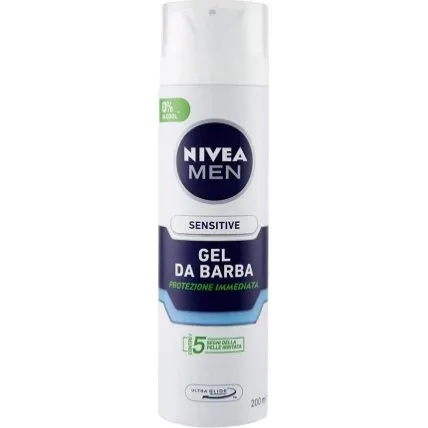Nivea Men Sensitive Gel da Barba 200ml 0% Alcool