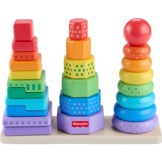 Fisher-Price Set Piramidi in Legno HXT76
