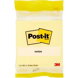 3M Post-it Cubo Giallo 76x76 mm, 450 fogli