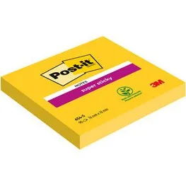 Post-it Super Sticky Notes 654-S 76x76 mm Giallo Oro 90 fogli
