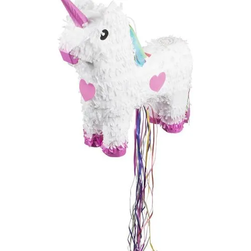 Twinkle Fairy Pull Pinata Unicorno Bianco Cuore