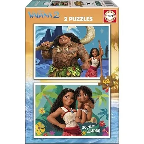 Educa Puzzle Vaiana 2, 2x48 pezzi