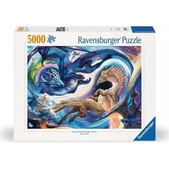 Ravensburger Puzzle Drago Di Notte E Di Giorno 5000 Pz